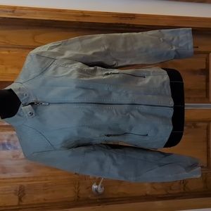 Max Jeans Grey Vegan Motorcycle Jacket